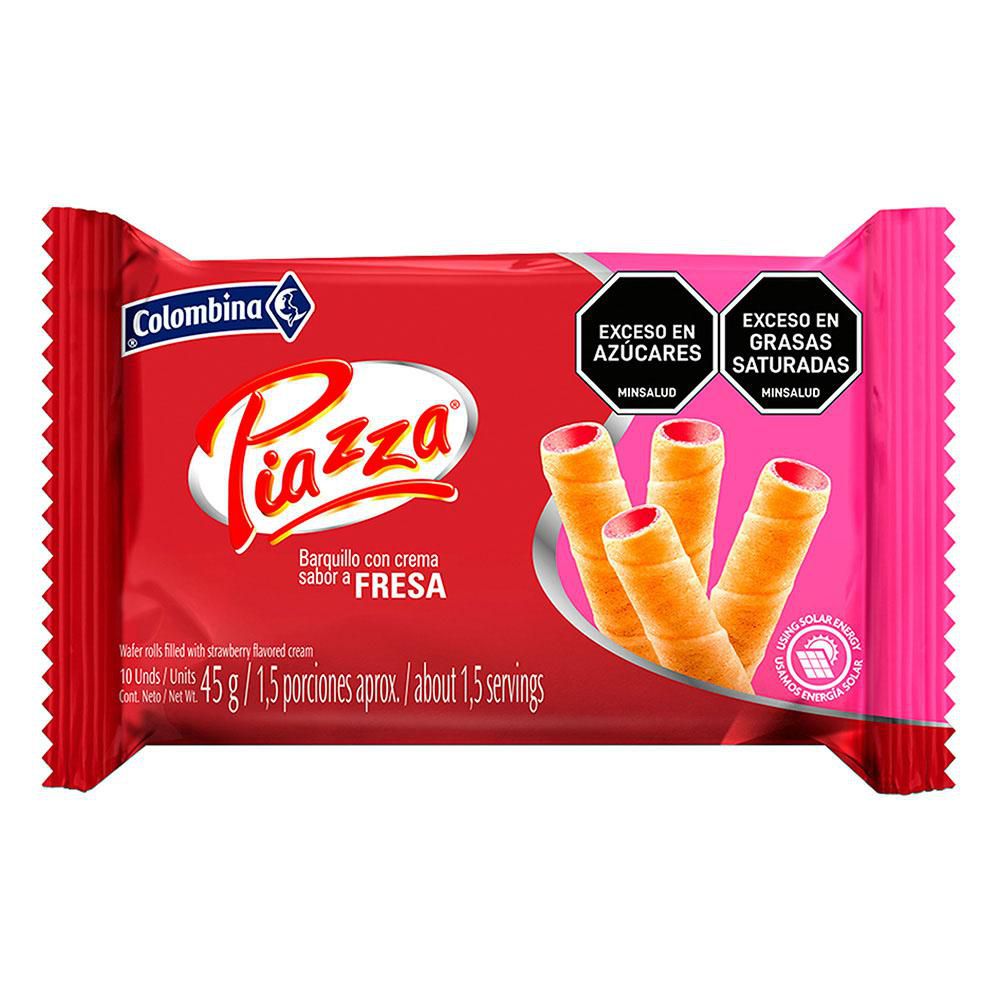 Barquillo PIAZZA Fresa (45 gr)