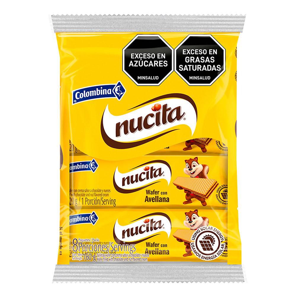 Galletas NUCITA Wafer Nucita x8und (160  gr)