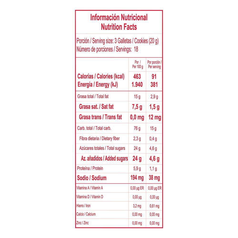 galletas MUU GALLETADULCESINCREMA (351  gr) img #5