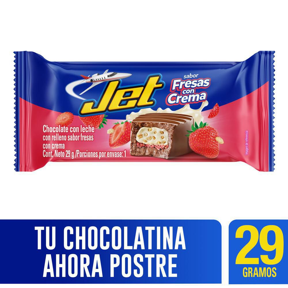 Chocolatina JET fresas con crema (29 gr)