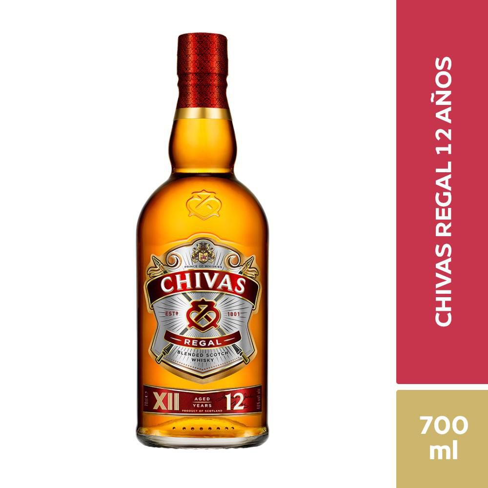 Whisky CHIVAS REGAL blended Scotch 12 años (700 ml)
