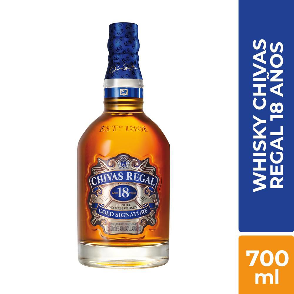 Whisky CHIVAS REGAL blended Scotch gold signature 18 años (700 ml)
