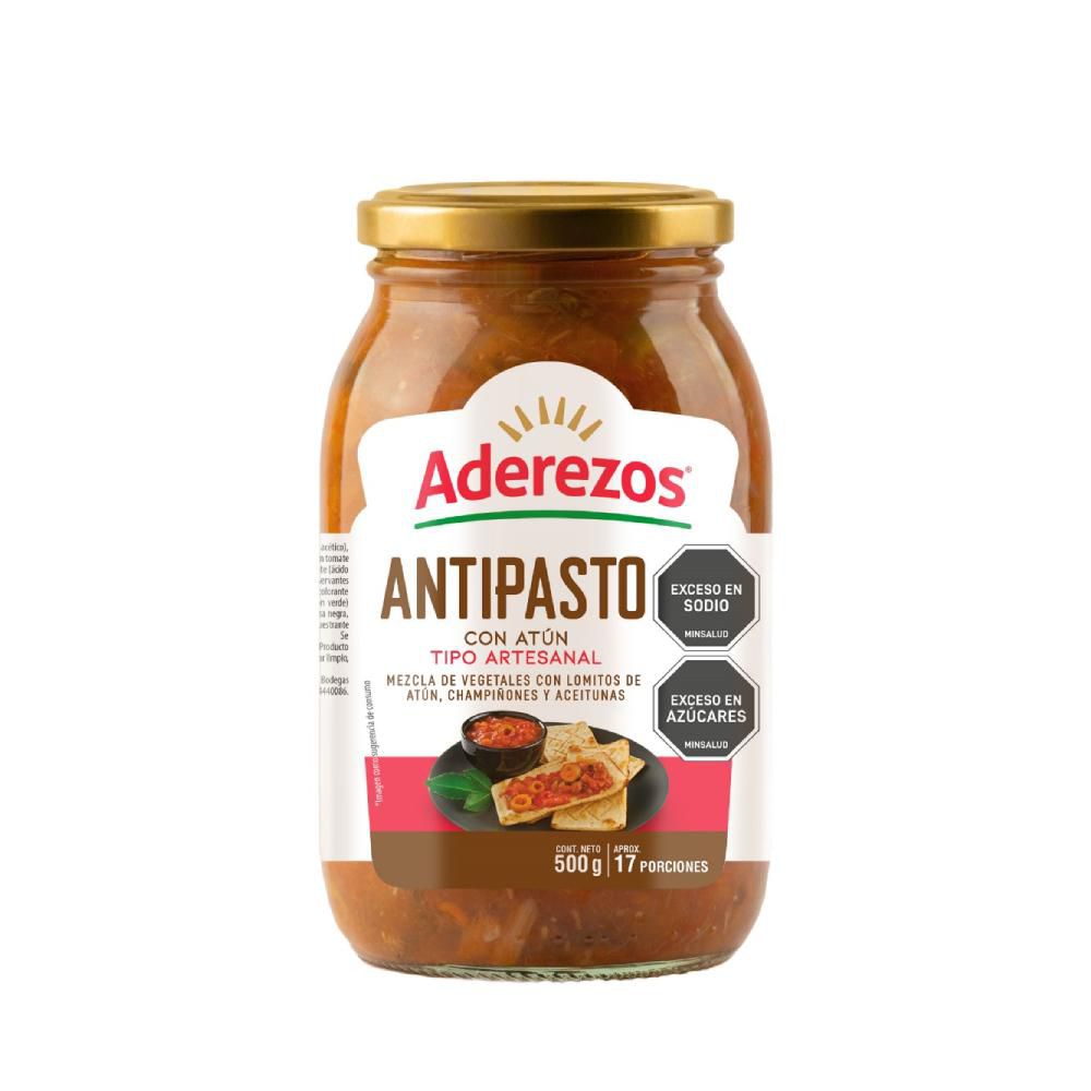 Antipasto ADEREZOS Con Atún Tipo Artesanal (500  gr)