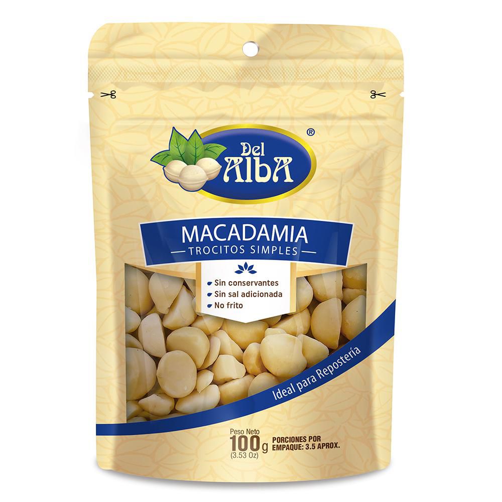 MACADAMIA DEL ALBA En Trocitos (100  gr)