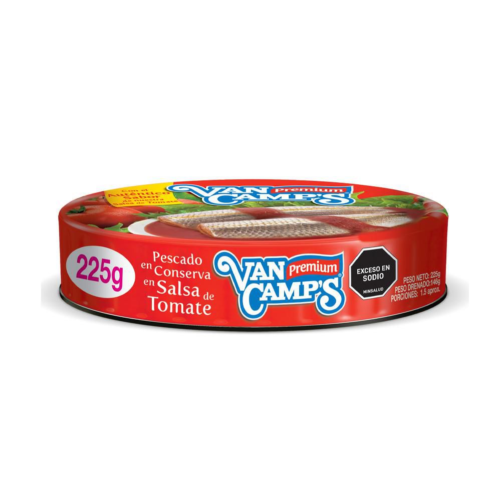 Pescado en conserva VAN CAMPS En salsa de tomate (146 gr)