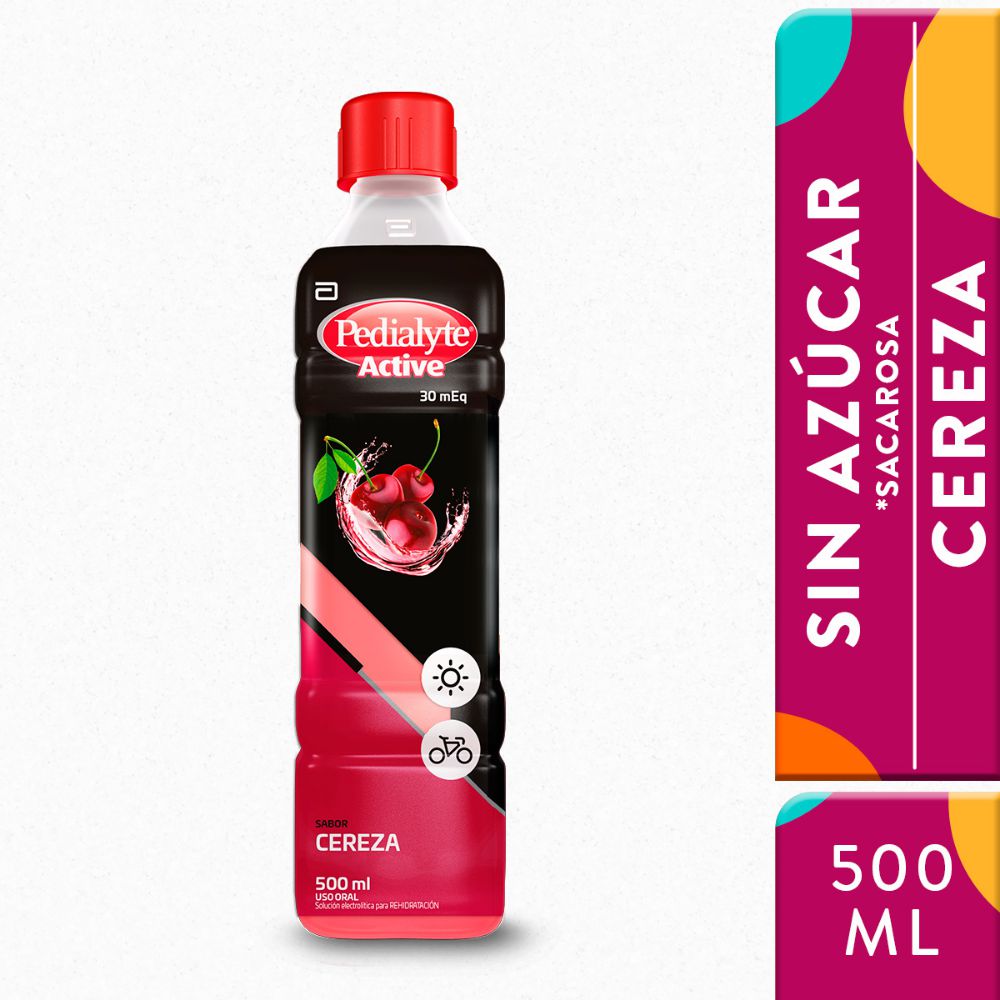 Suero PEDIALYTE Cereza 30mEq con zinc (500  ml)