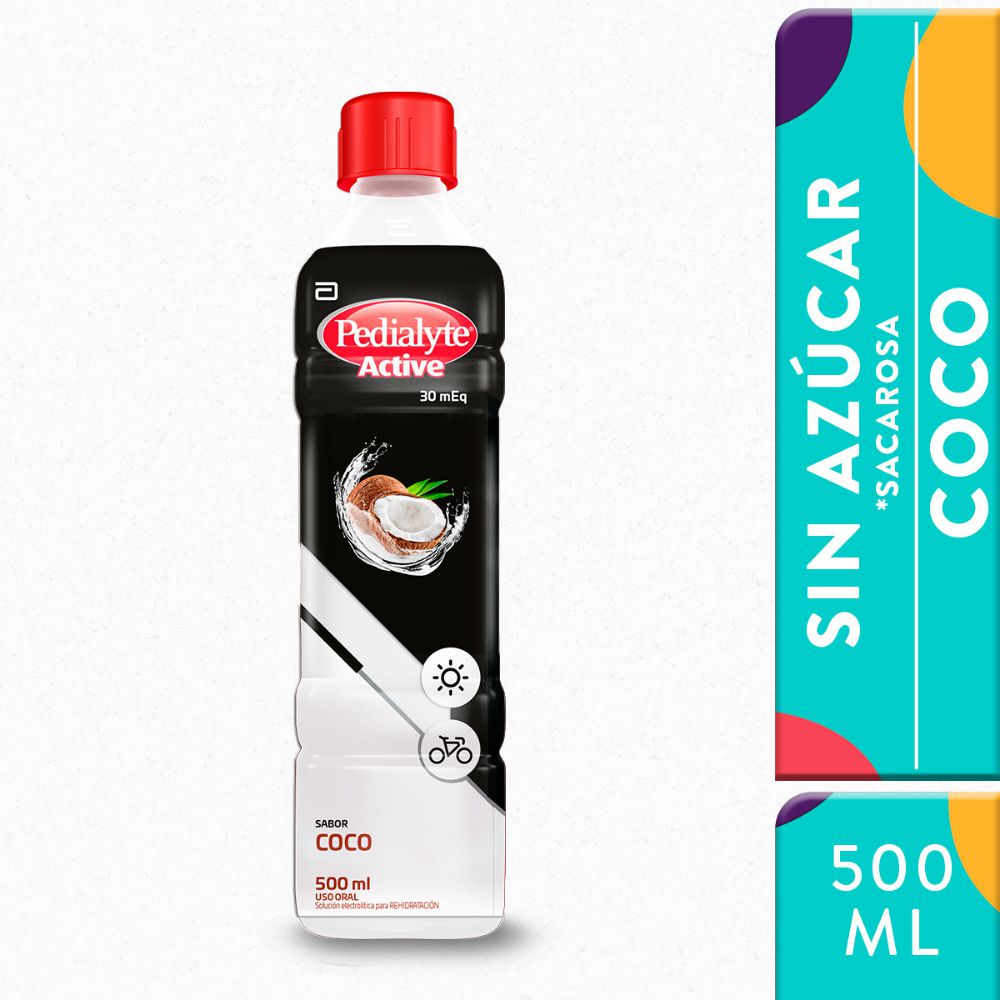 Suero PEDIALYTE Coco 30mEq con zinc (500  ml)