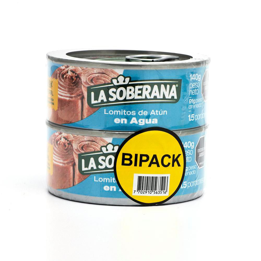 ATUN LA SOBERANA En Agua (182 gr)