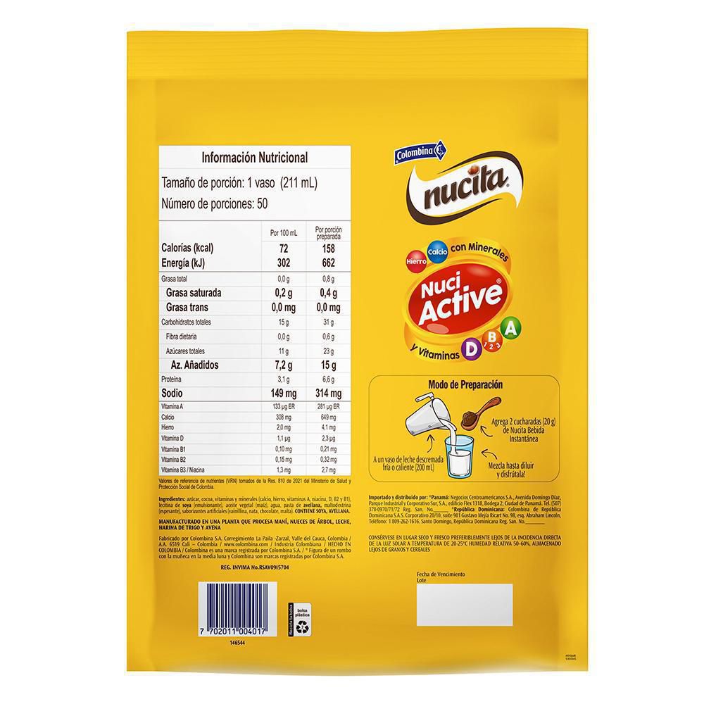 Bebida NUCITA  (1000  gr) img #3