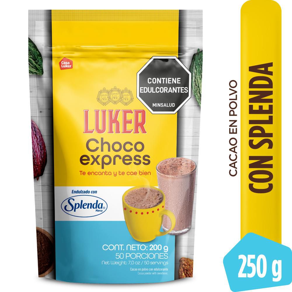 Cacao LUKER en polvo con splenda (200 gr)