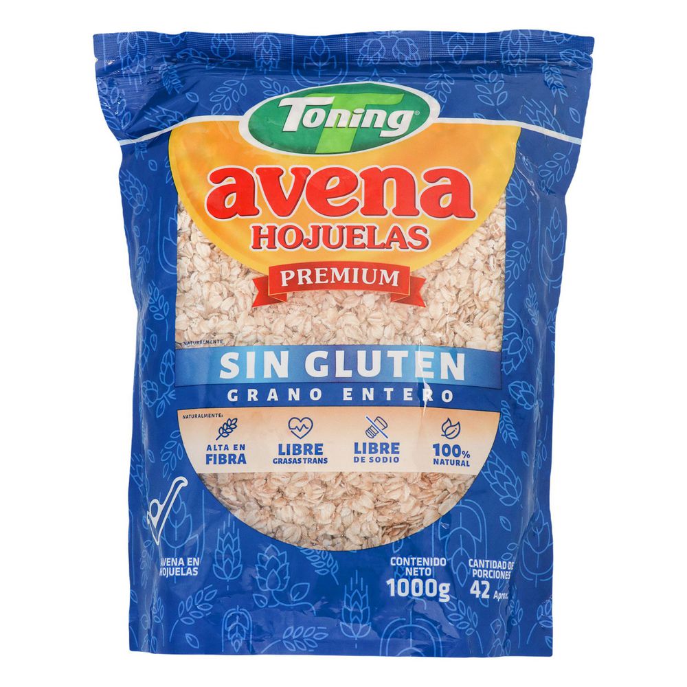 Avena Hojuelas Sin Gluten TONING 1000 gr