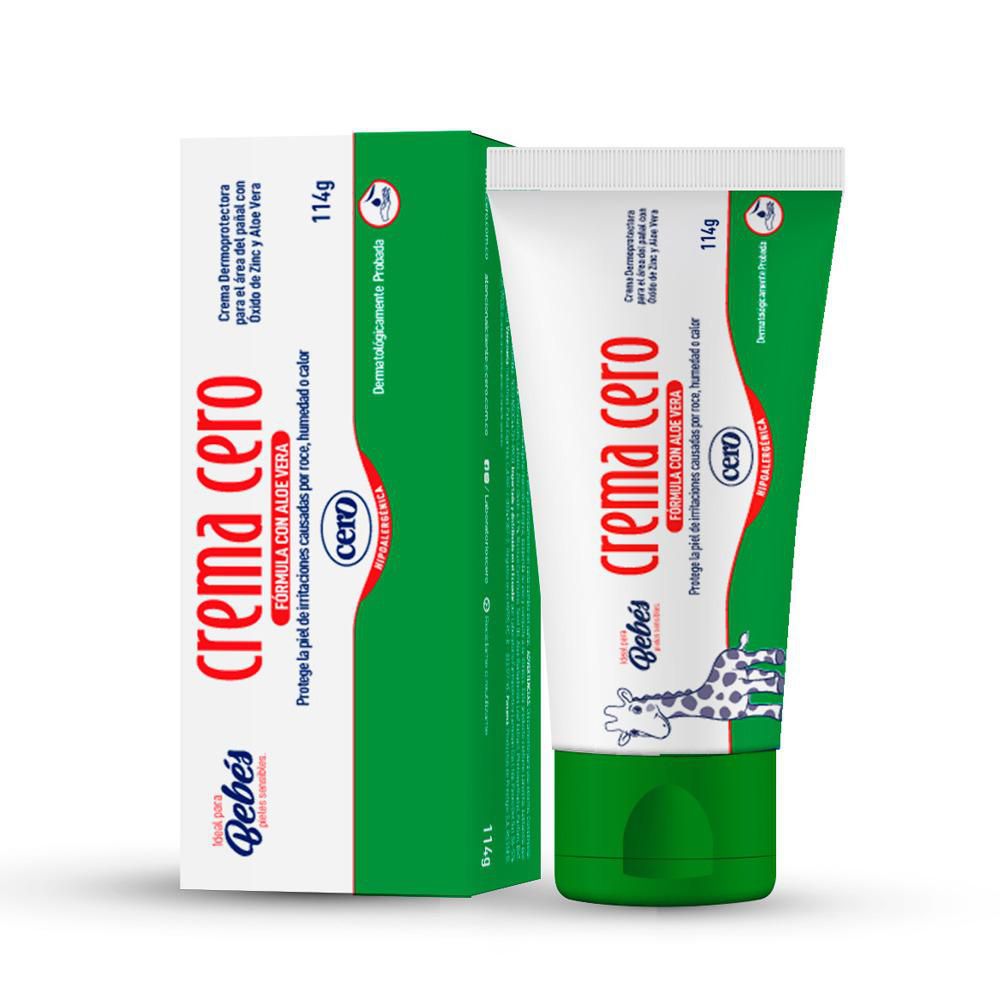 Crema Aloe Vera CERO Antipañalitis Protege y Alivia  (114  gr)