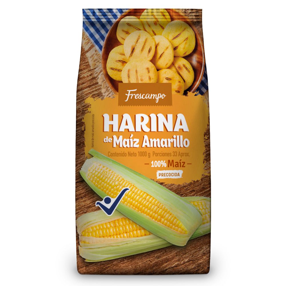 Harina FRESCAMPO de maíz amarillo (1000 gr)