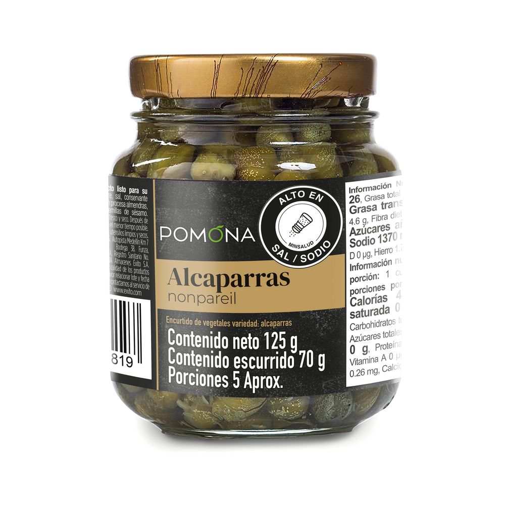 Alcaparras Pomona en frasco (125 gr)