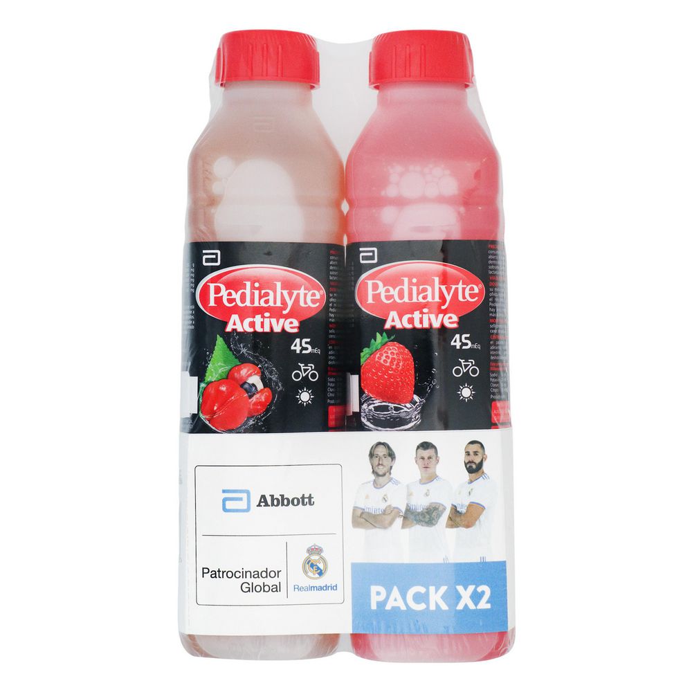 Suero PEDIALYTE X2und 45mEq guarana y fresa (2  und)