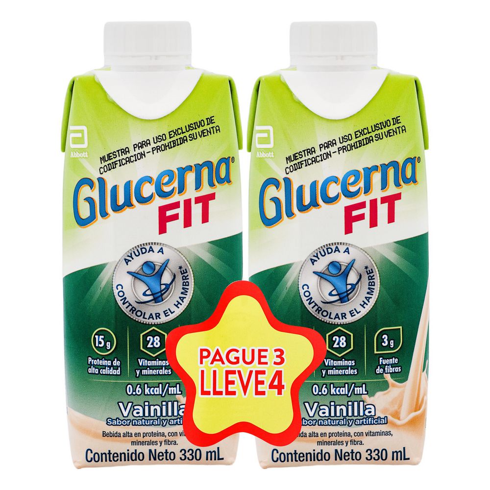 Bebida GLUCERNA FIT VAINILLA (990 ml)