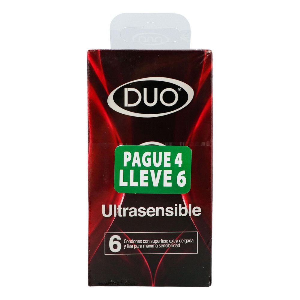Condones DUO ultrasensible (4 und)