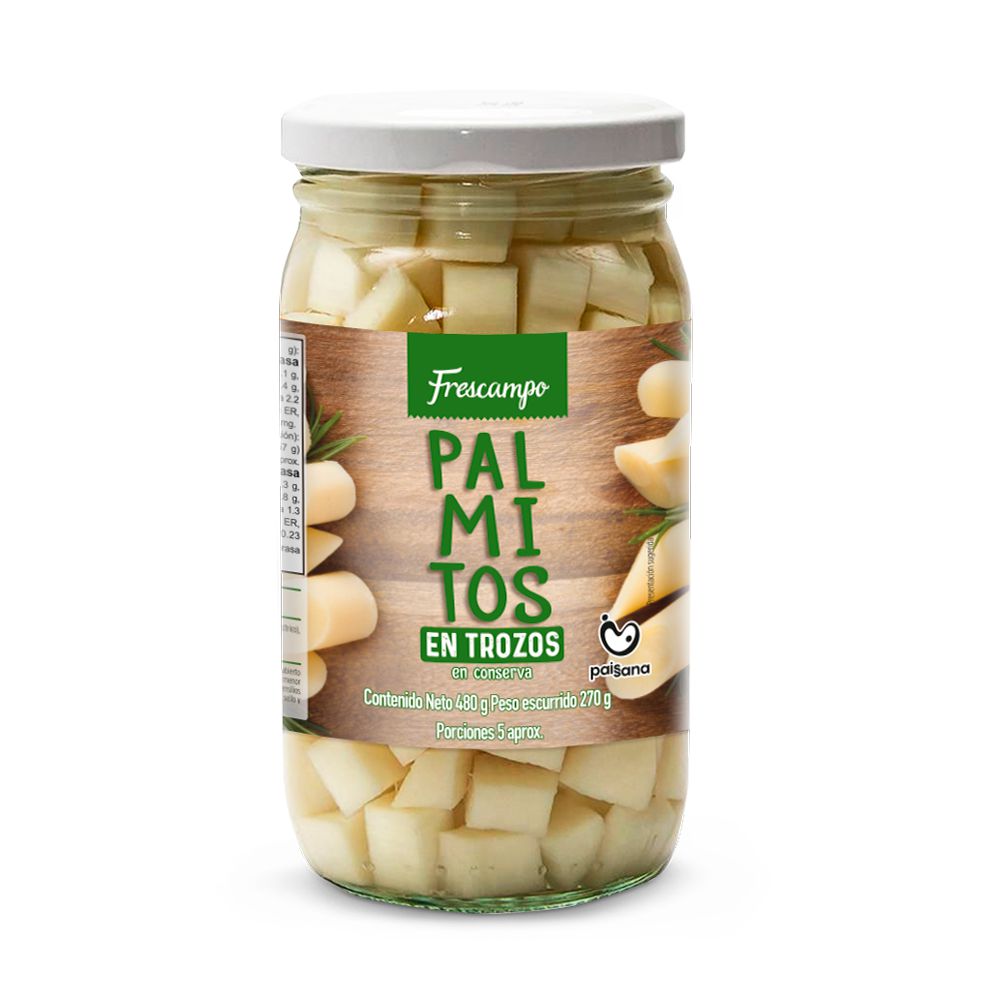 Palmitos FRESCAMPO en trozos (270 gr)