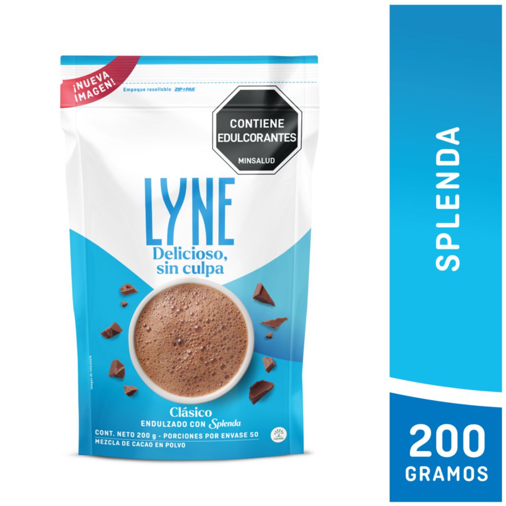 Chocolate en polvo LYNE Endulzado (200  gr)