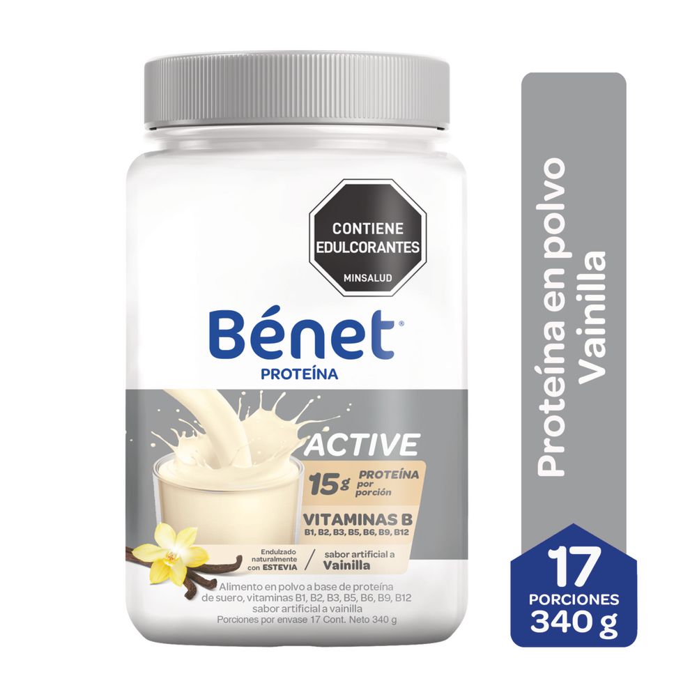 Proteína en polvo BENET vainilla (340 gr)