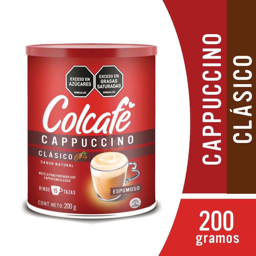 Café COLCAFE capuccino clásico (200 gr)