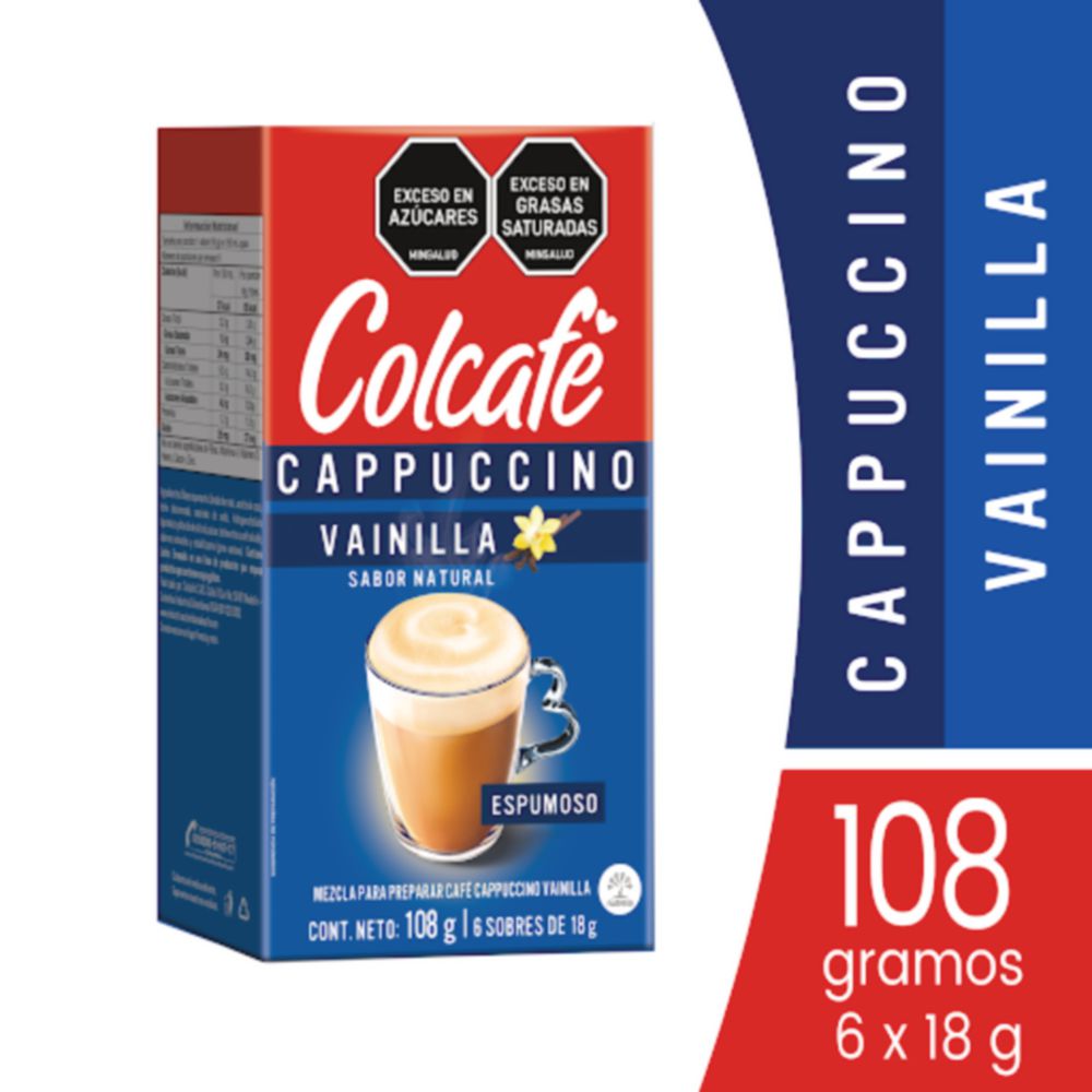 Café COLCAFE capuccino vainilla (108 gr)