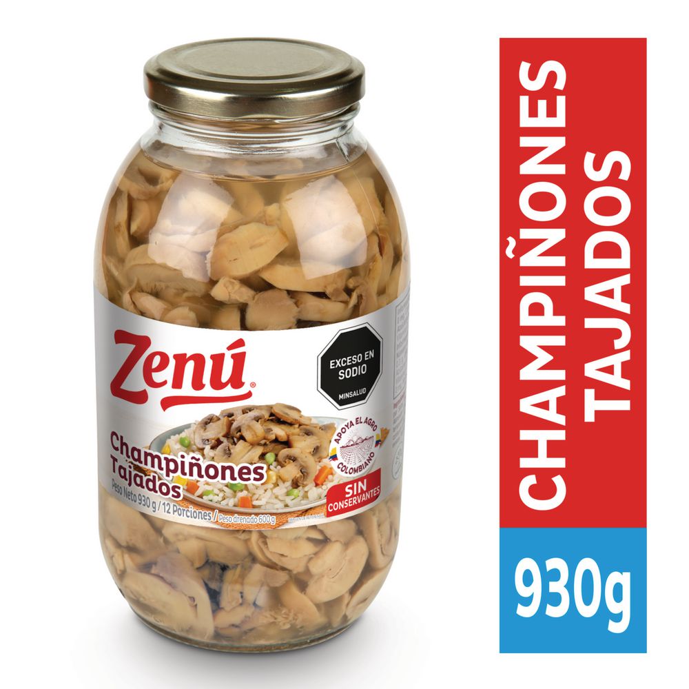 Champiñones ZENU tajados (930 gr)