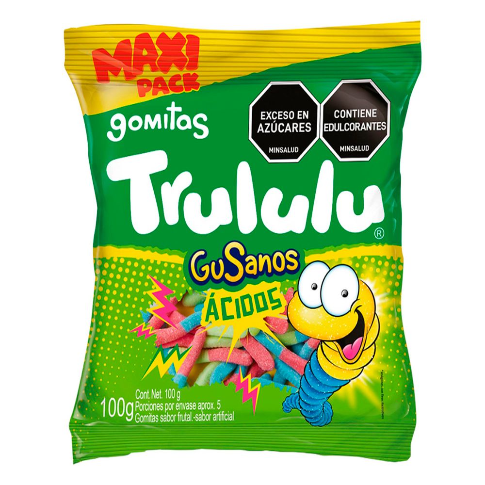 Gomitas TRULULU GUSANOS µCIDOS FRUTAL (100 gr)