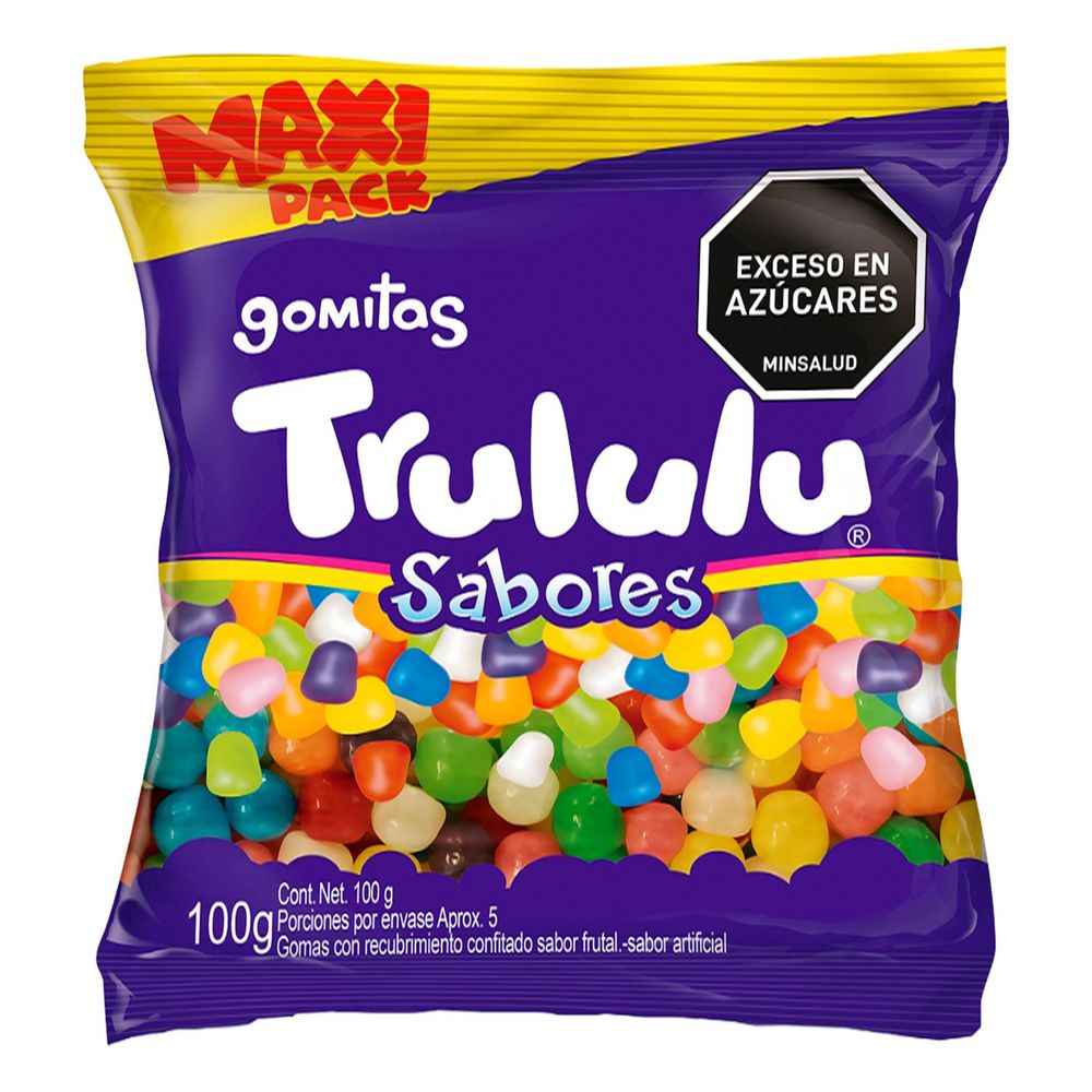 Gomas TRULULU Recubrimiento Confitado Frutal (100 gr)