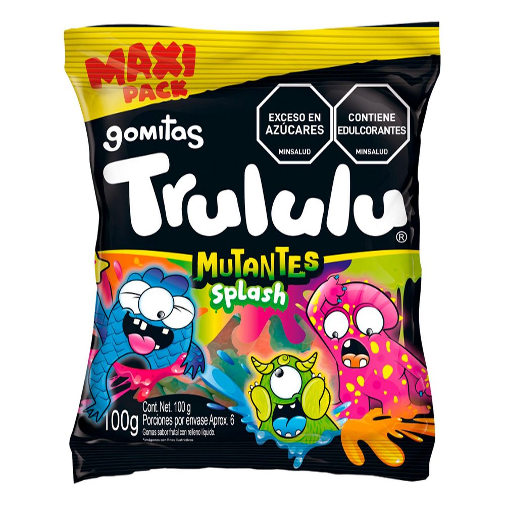 Gomas TRULULU FRUTAL RELLENO LIQUIDO MUTANTE (100 gr)