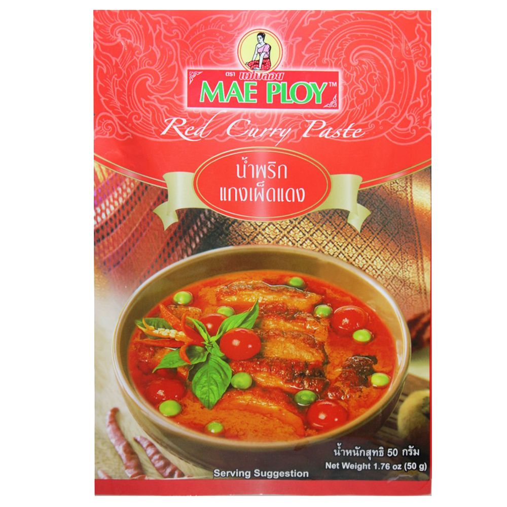 PASTAS DE CURRY ROJO MAE PLOY (50 gr)