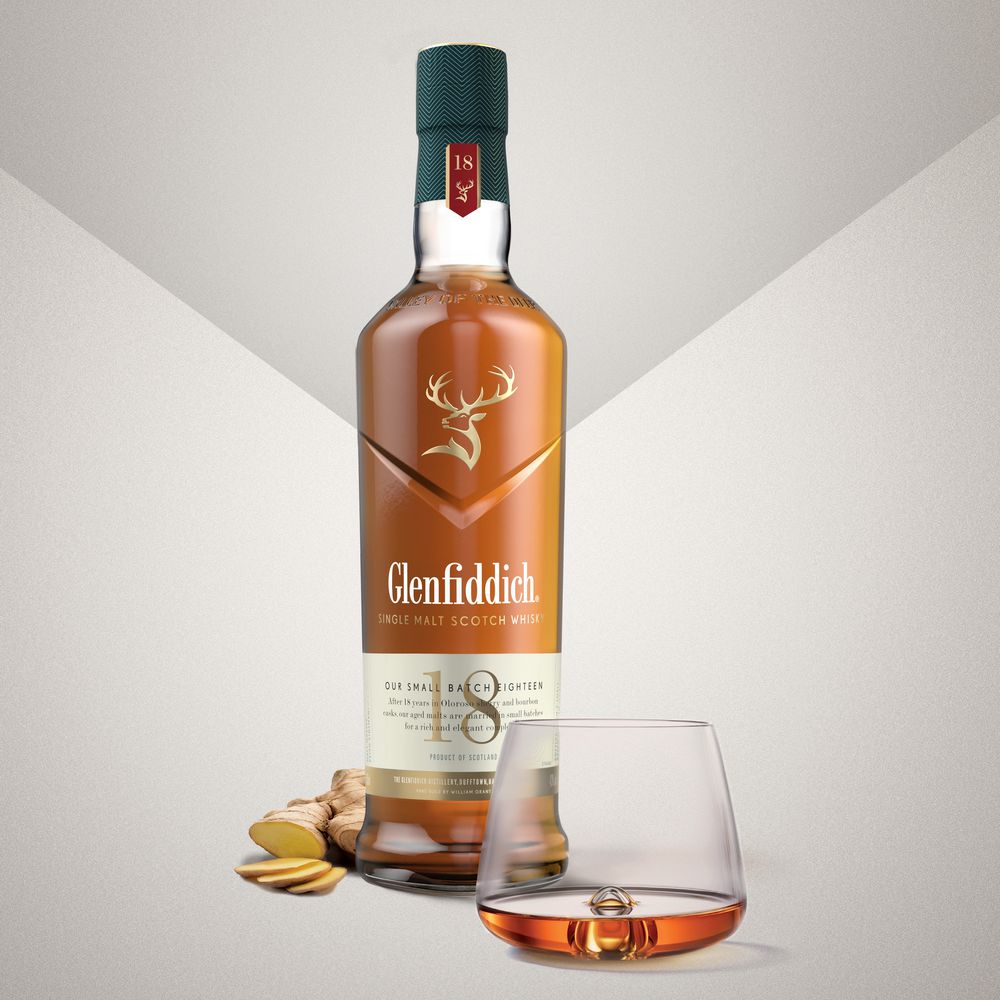 Whisky GLENFIDDICH Single Malt Scotch 18 años (750  ml) img #3