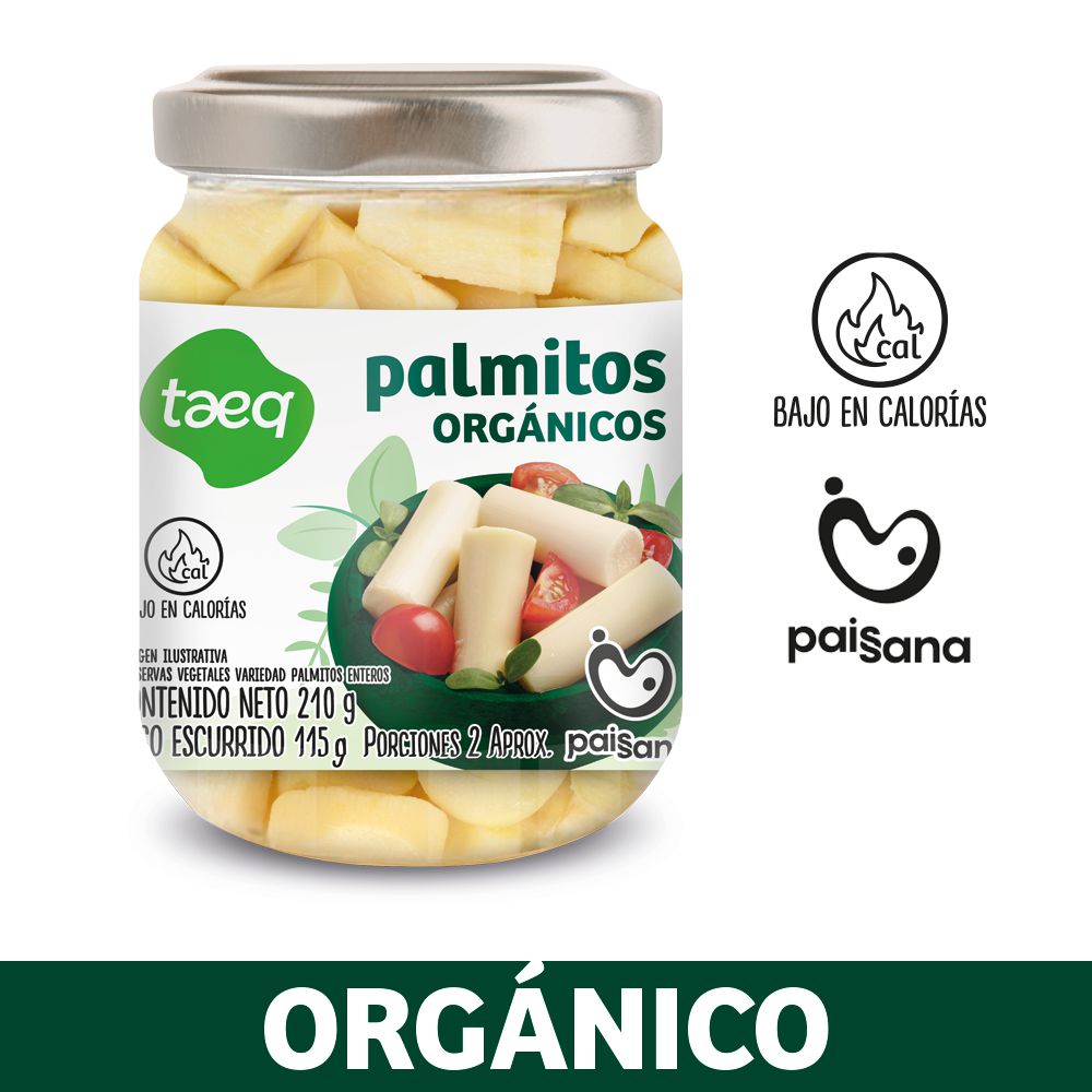 Palmitos TAEQ orgánicos (115 gr)
