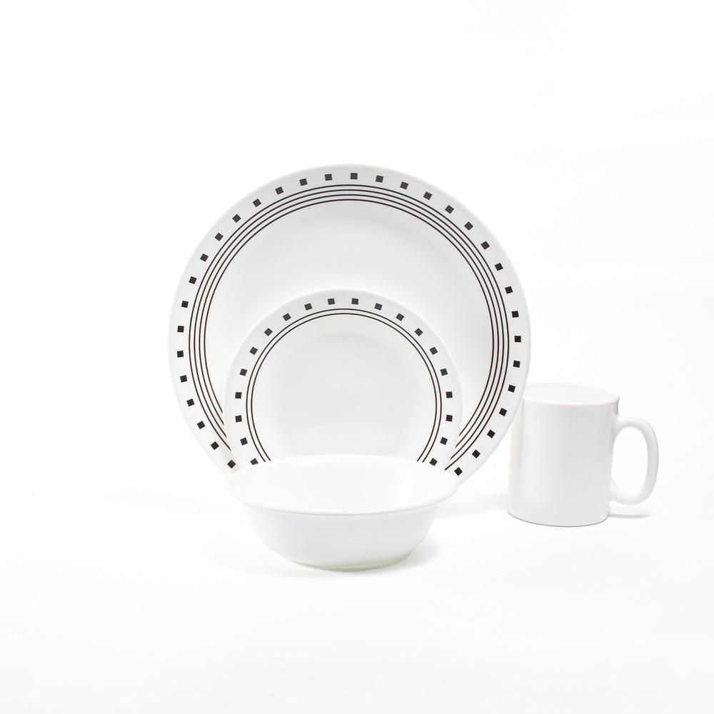 VAJILLA 16 PZS CITY BLOCK CORELLE 10744208