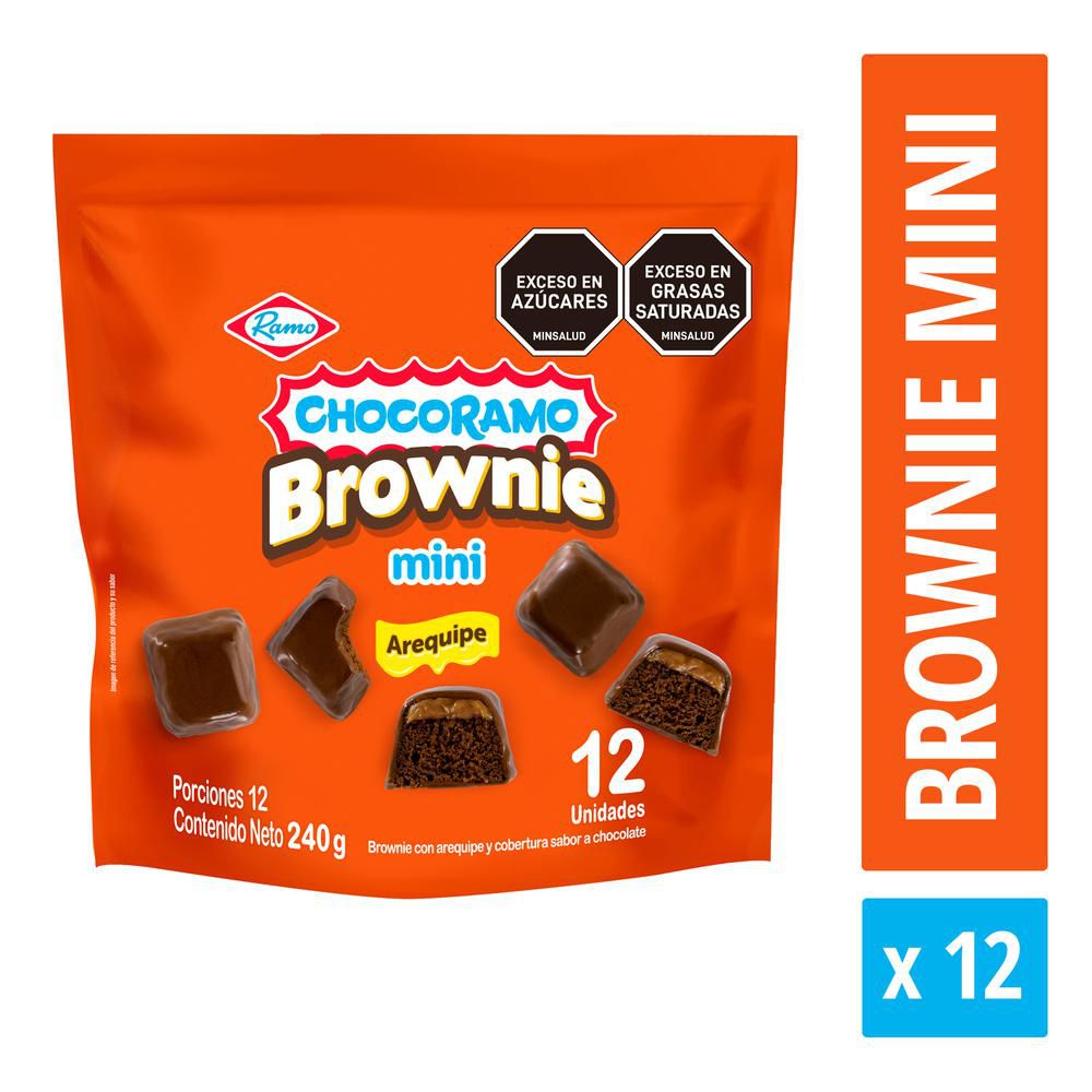 Brownie CHOCORAMO Mini Arequipe x12und (240 gr)