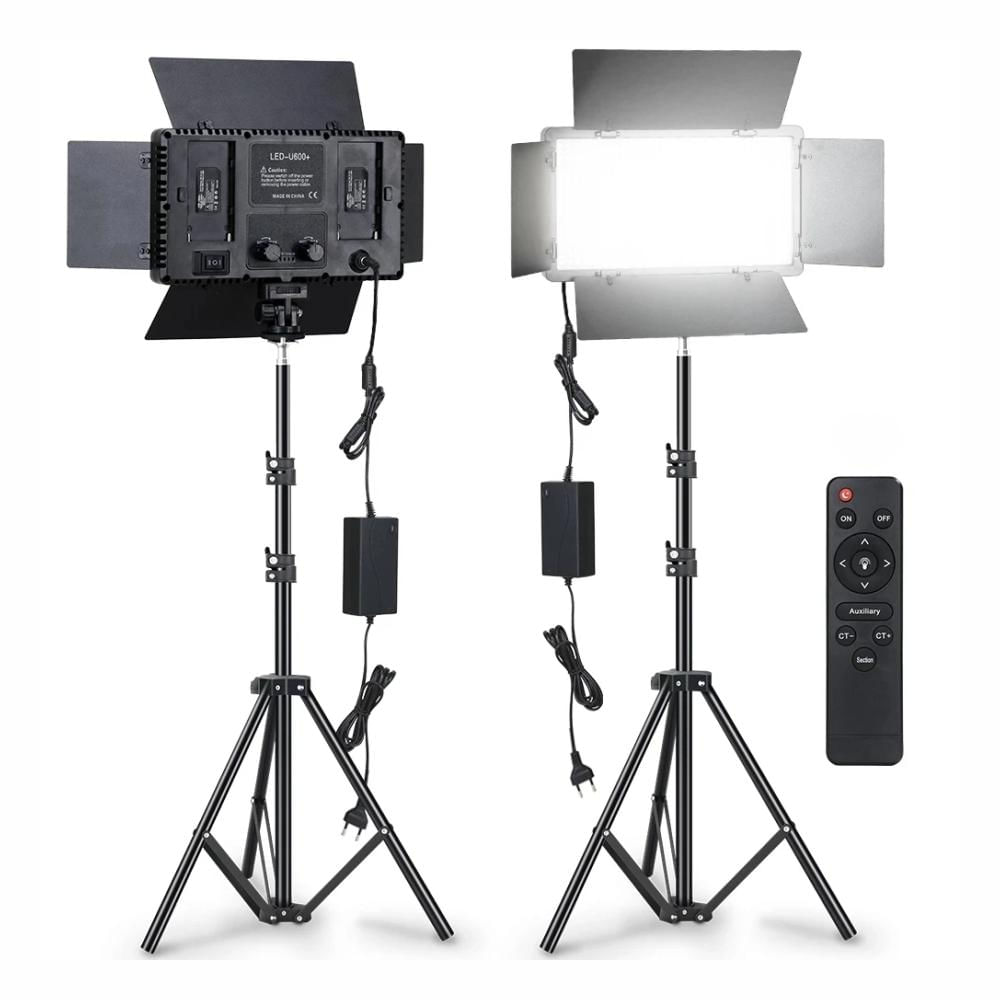 Luz Led Para Fotografia Profesional Recargable 800 Led + Tripode