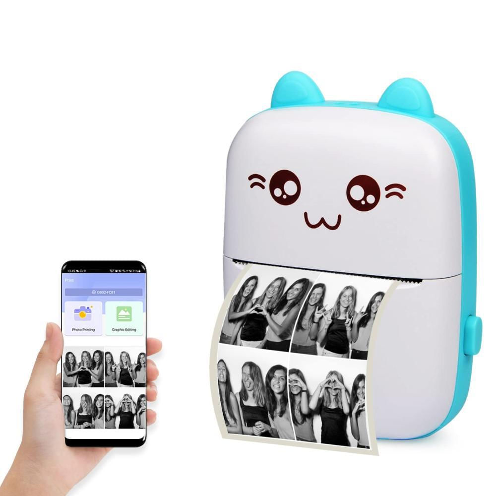Impresora Para Celular Térmica Portátil Bluetooth Rollo Incluido (Azul) Impresora Para Celular Térmica Portátil Bluetooth Rollo Incluido (Azul)