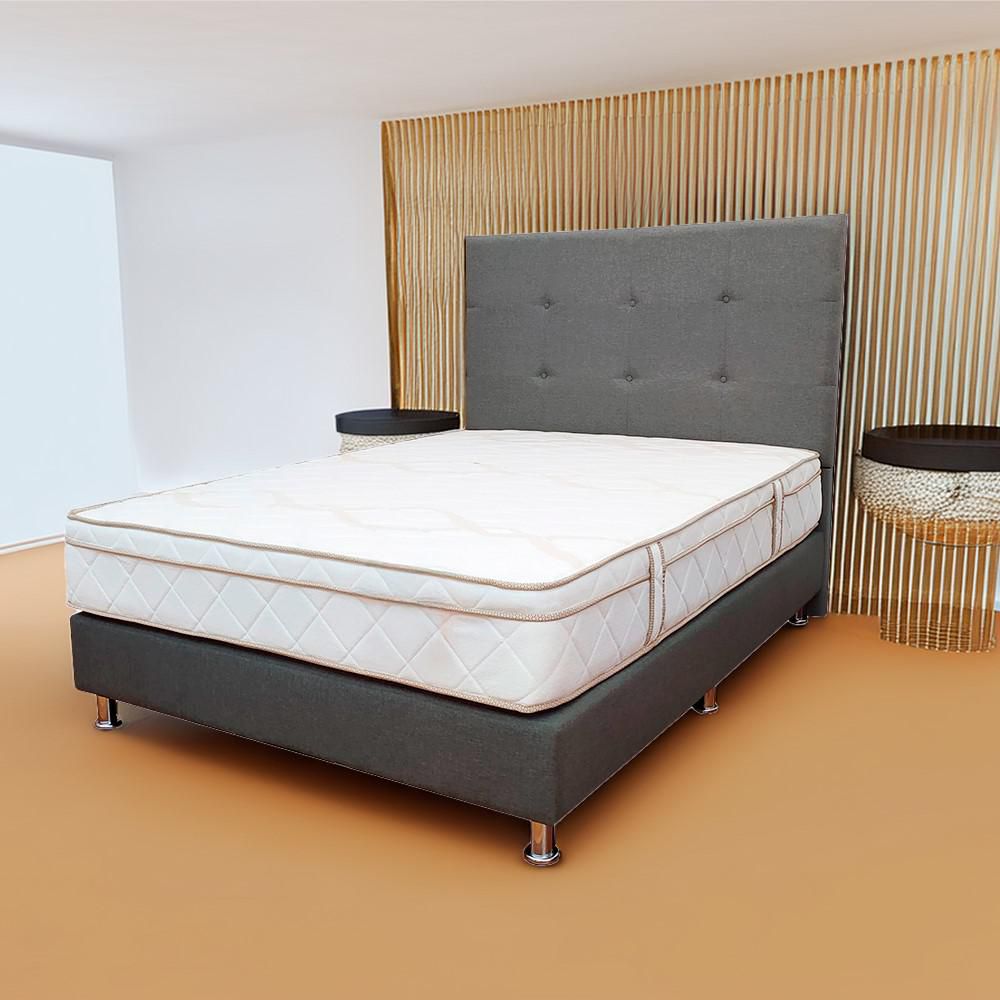 Colchón + 2 Almohadas ROMANCE RELAX Doble (140 x 190 cm) Prana Premium Resortado Semifirme .