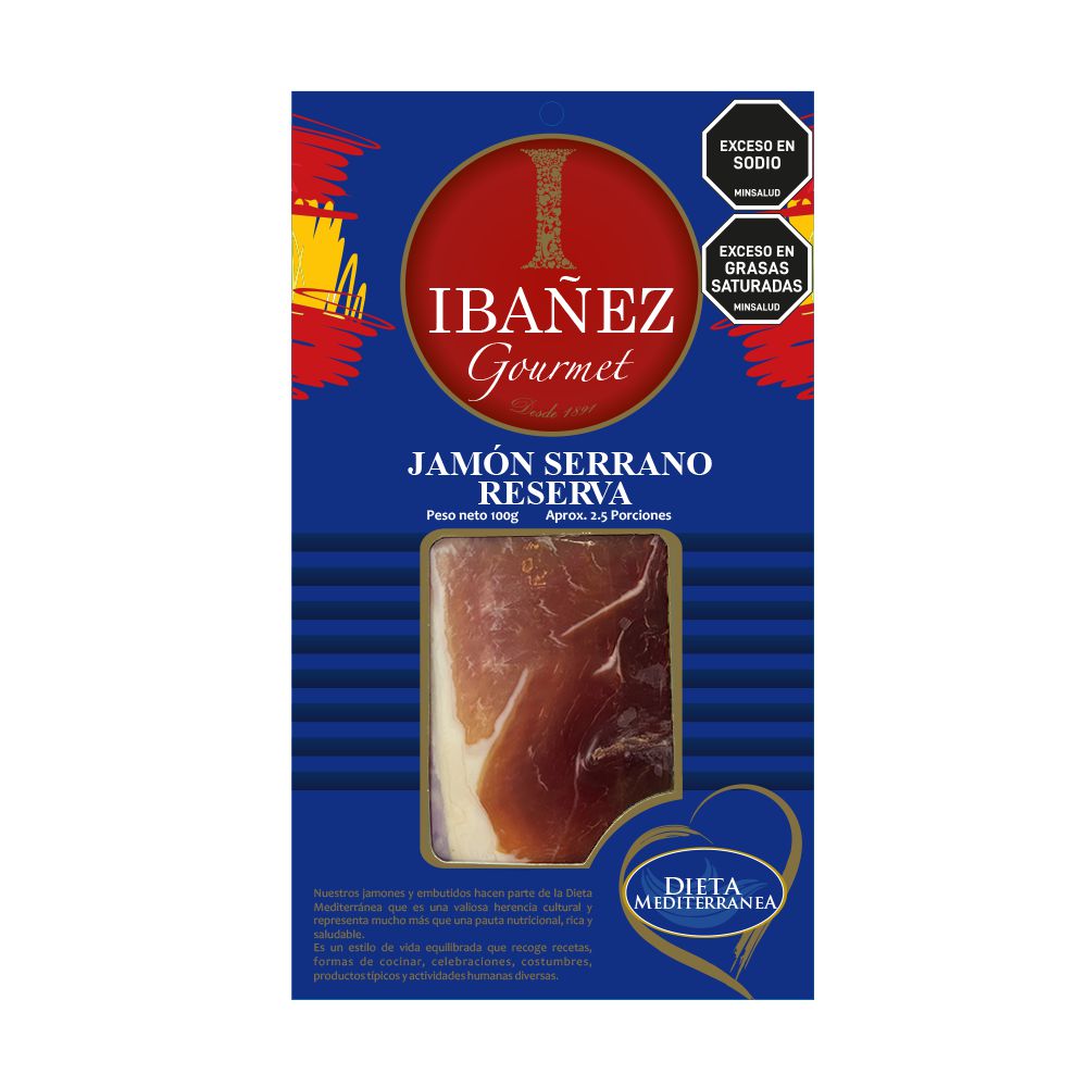 Jamón serrano CASA IBAÑEZ Reserva (100 gr)