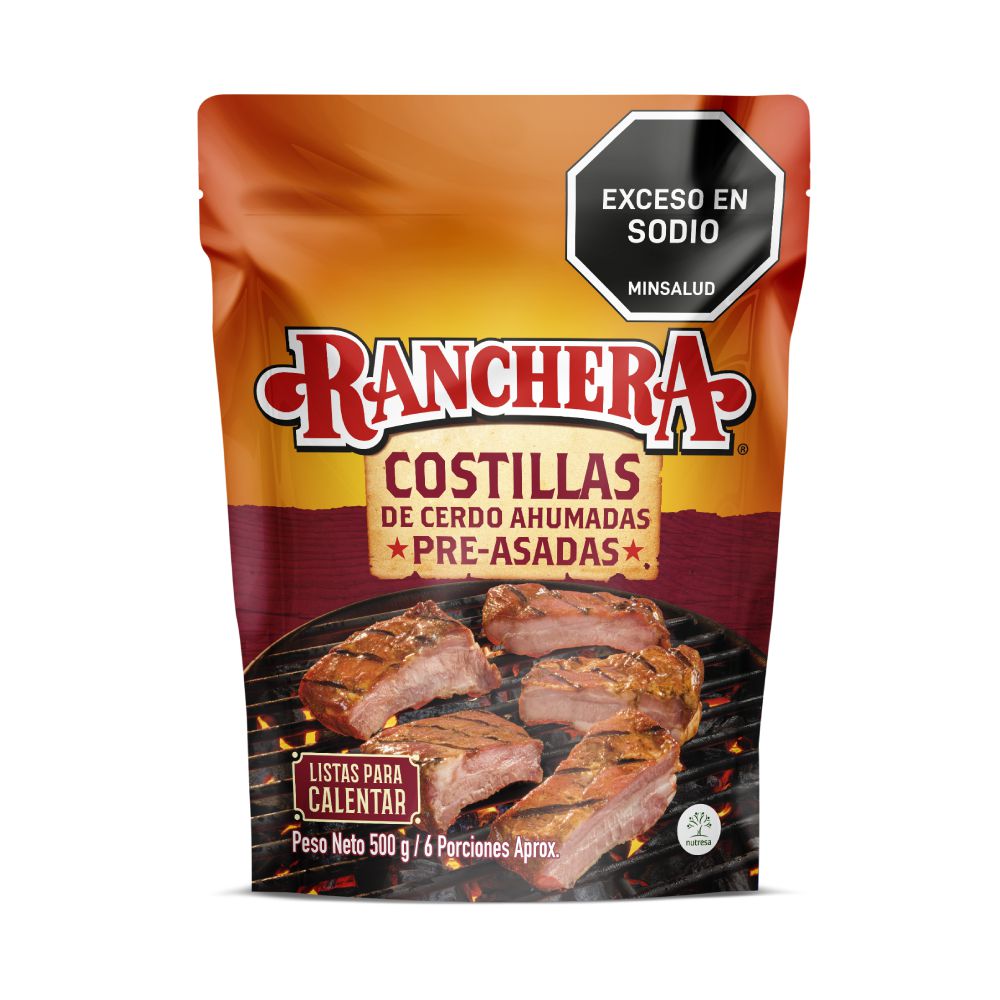 Costilla de cerdo RANCHERA ahumada (500  gr)