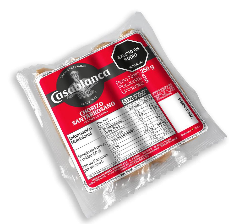 Chorizo Santarrosano CASA BLANCA 250 gr
