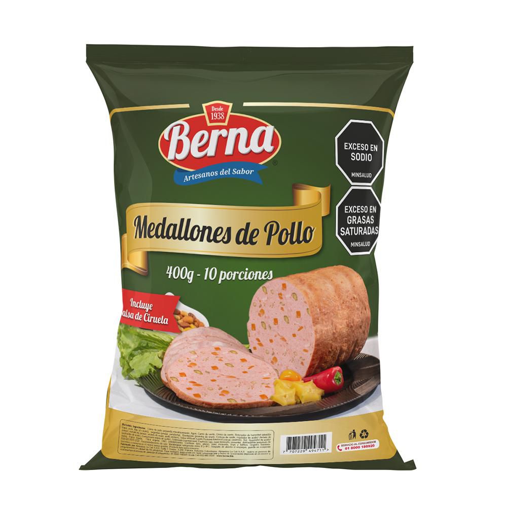 Medallones BERNA POLLO SALSA CIRUELA (400  gr) img #2