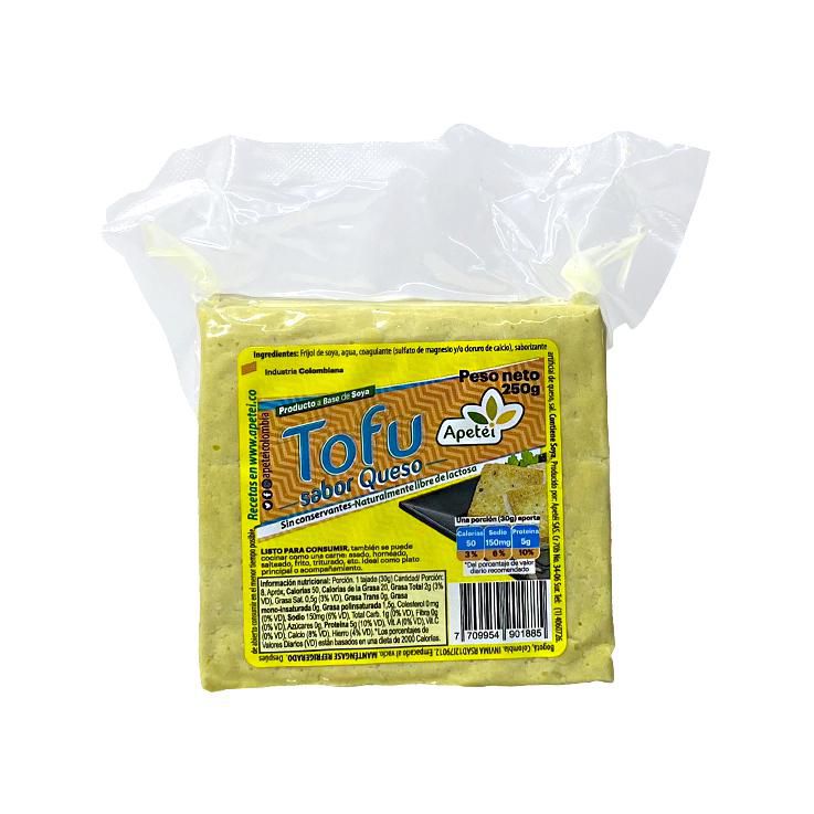Tofu APETEI A base de soya sabor queso (250 gr)