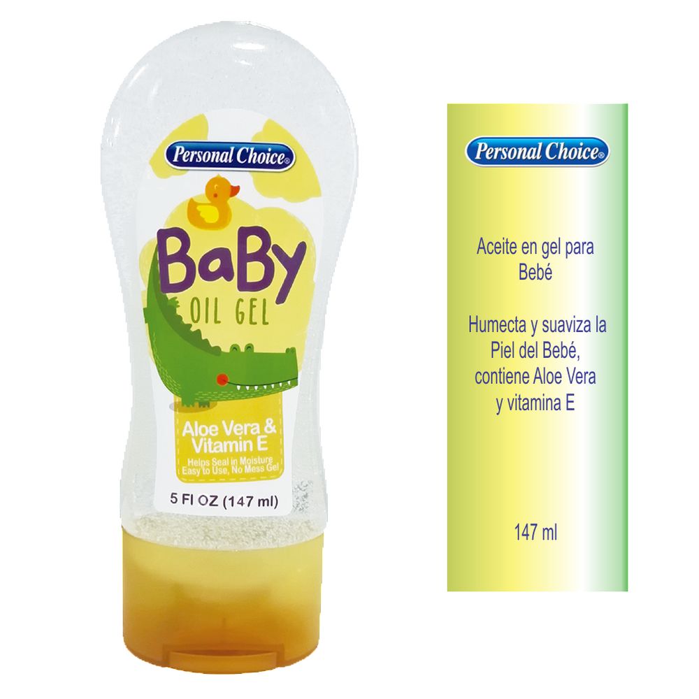 Aceite en gel PERSONAL CHOICE MARCA EXCLUSIV para bebé  (147  ml)