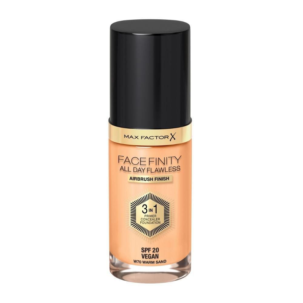 Base líquida MAX FACTOR 3en1 face finity tono 70 warm sand  (30  ml) img #2