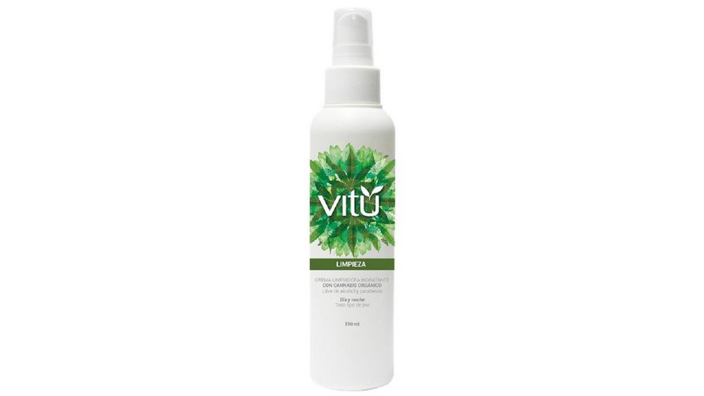 Crema limpiadora VITU Hidratante con cannabis orgánico (150  ml)