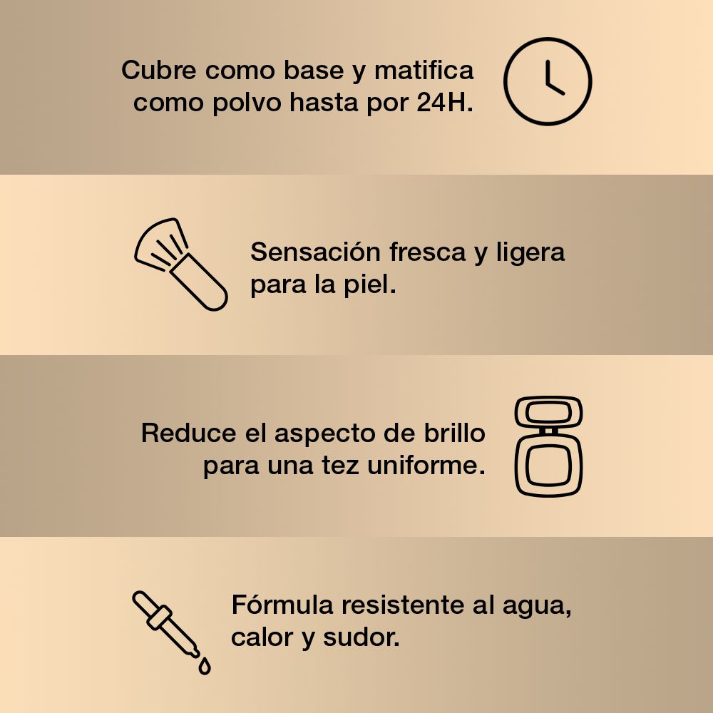 Polvo LOREAL PARIS infallible 24H radiant honey 245 (9  gr) img #5