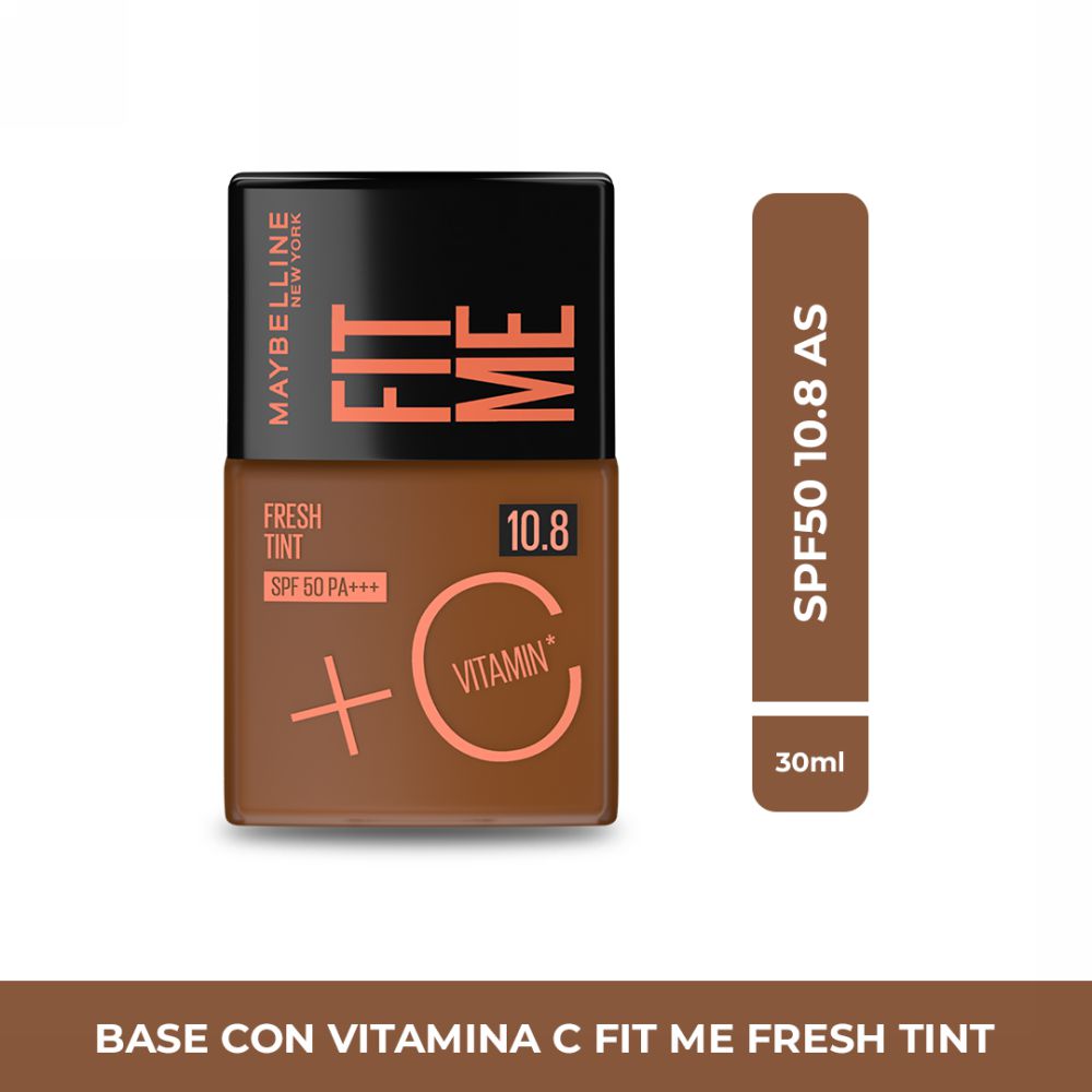 Base líquida MAYBELLINE fit me fresh tint 10.8 (30  ml)