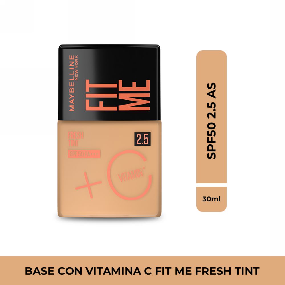Base líquida MAYBELLINE fit me fresh tint 2.5 (30  ml)