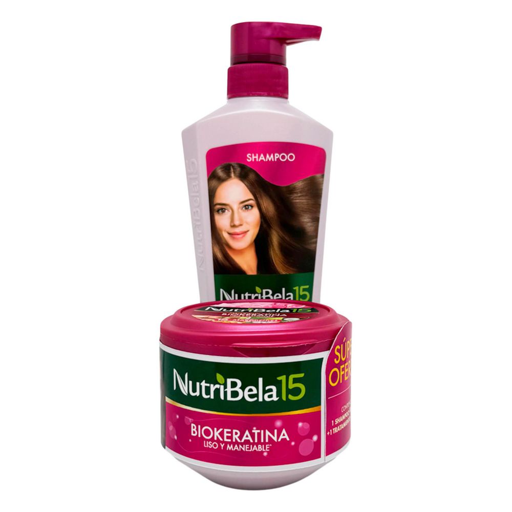 Shampoo NUTRIBELA BIOKERATINA TRATAMIENTO CAPILA (2 und)